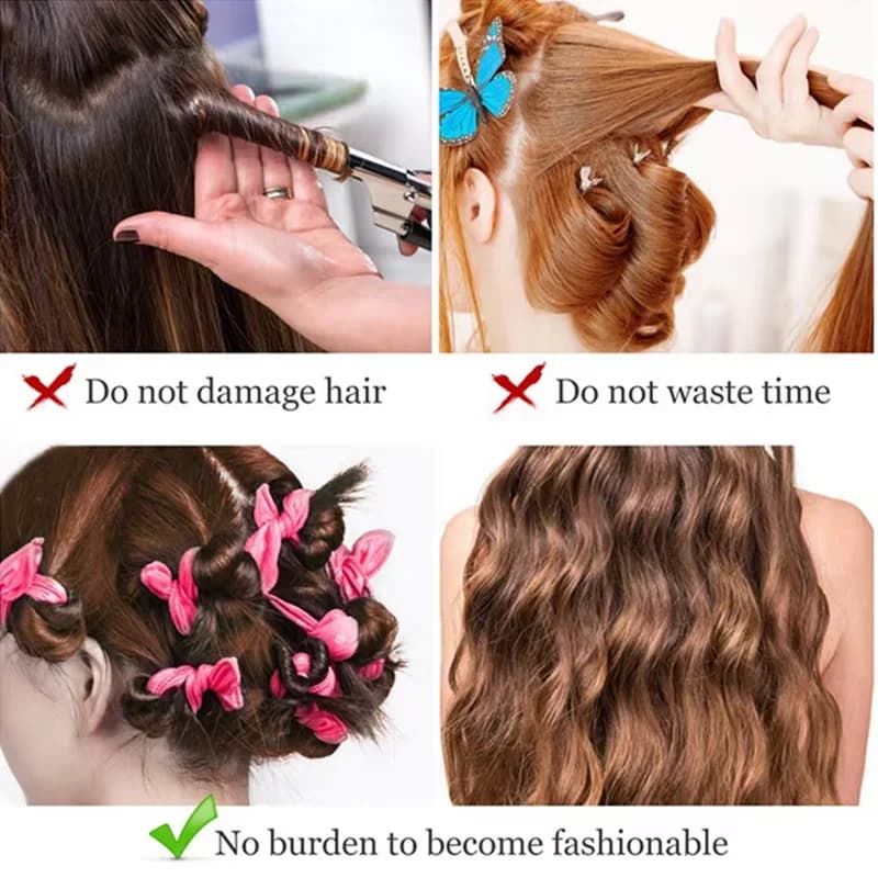 VelvetZen Hair Curlers Soft Sleep Pillow Hair Rollers thumbnail 3