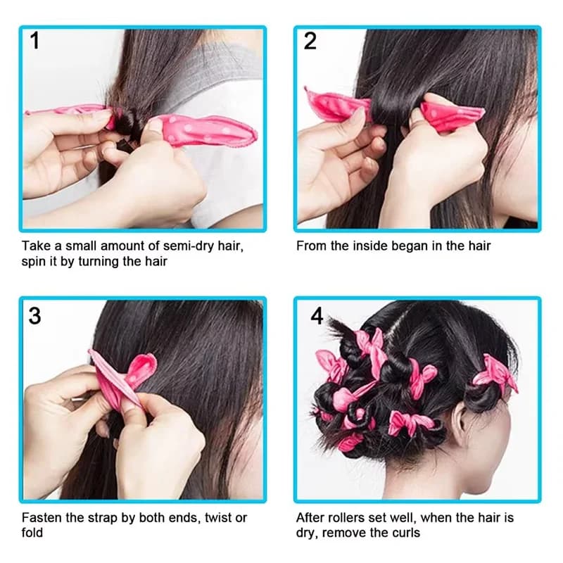 VelvetZen Hair Curlers Soft Sleep Pillow Hair Rollers thumbnail 4